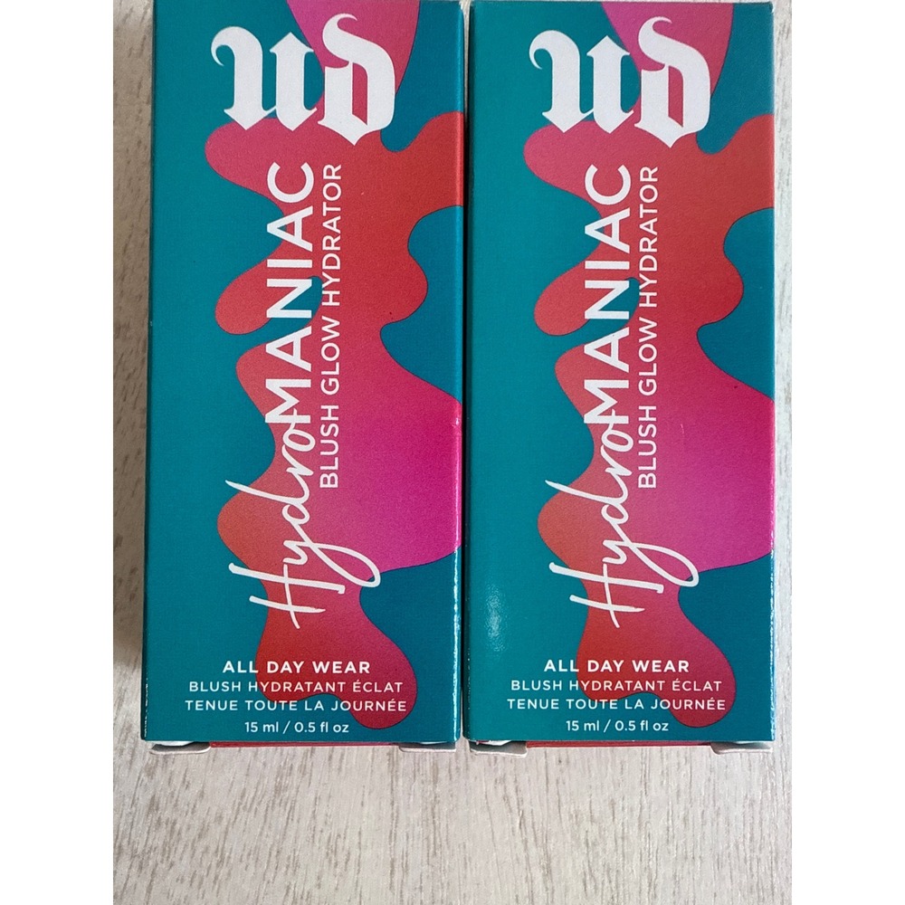 Urban Decay Hydromaniac Blush Glow Hydrator Red Flag‎ 0.5oz-LOT OF 2-NEW IN BOX! - Picture 3 of 5
